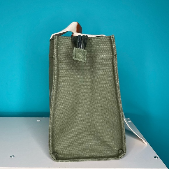 MARHEN. J Rico Canvas Tote Green Crossbody Sipper Close Bag Purse - Picture 4 of 12